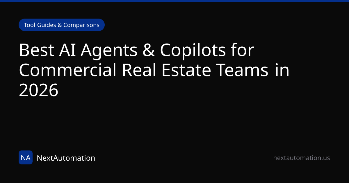 Best AI Agents & Copilots for Commercial Real Estate Teams in 2026 ...