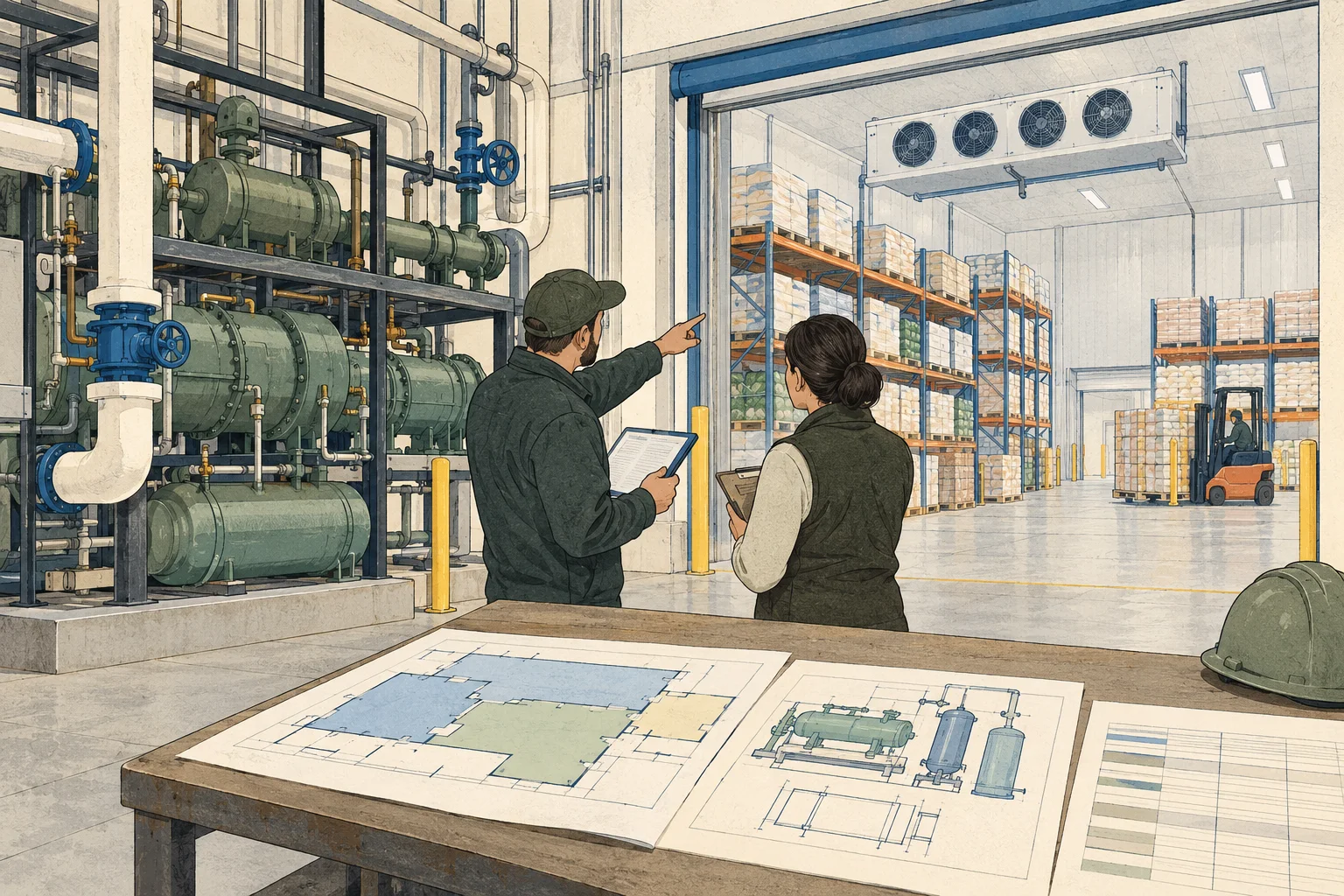 Conceptual illustration for Cold storage