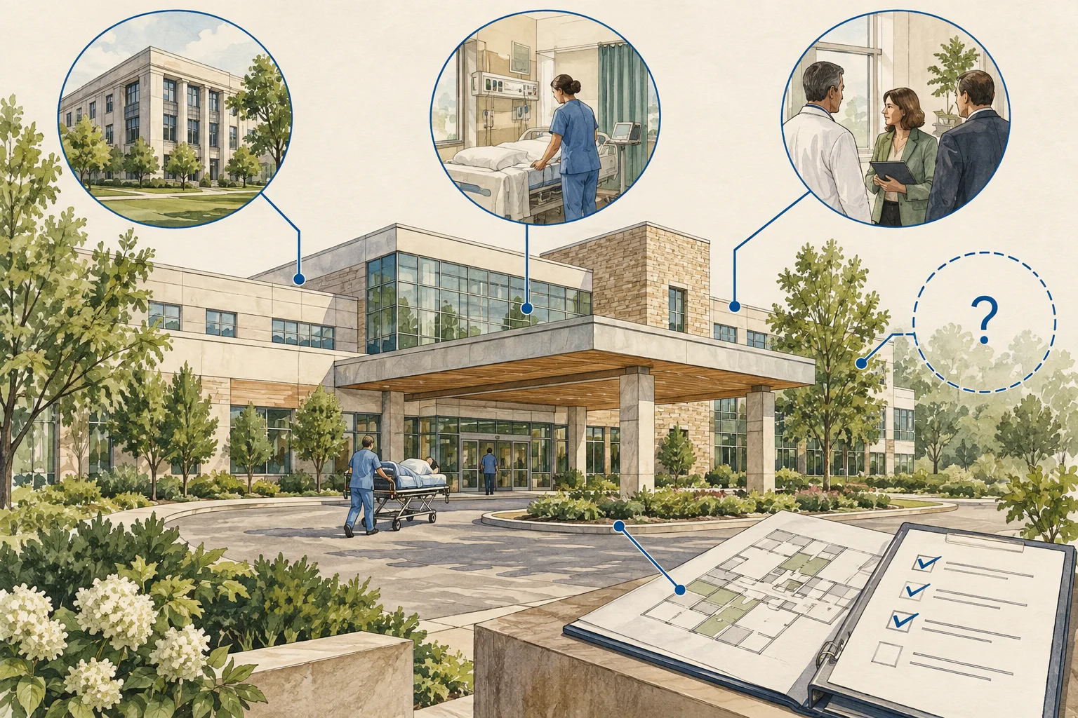 Conceptual illustration for Healthcare facilities