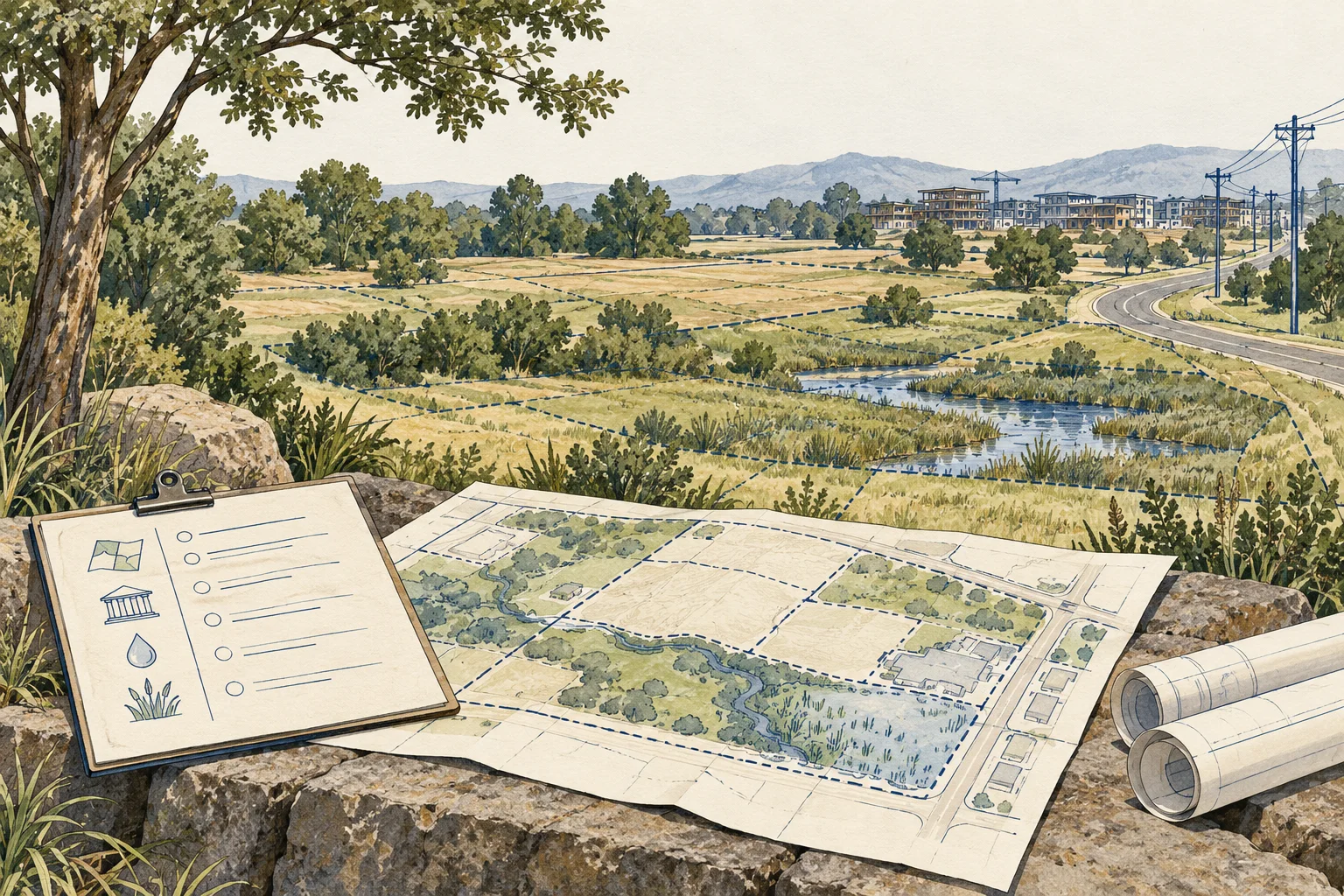 Conceptual illustration for Land & development