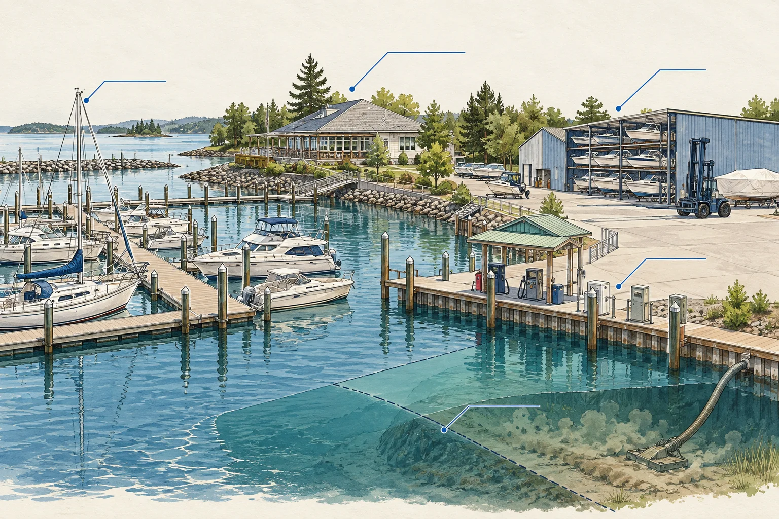 Conceptual illustration for Marinas