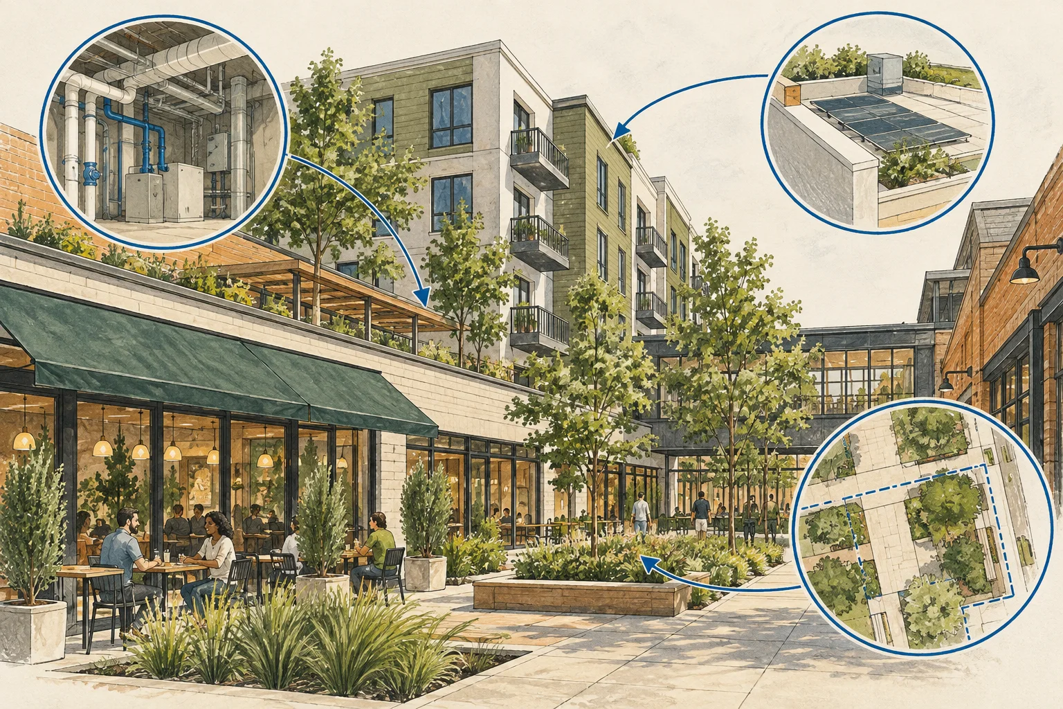 Conceptual illustration for Mixed-use