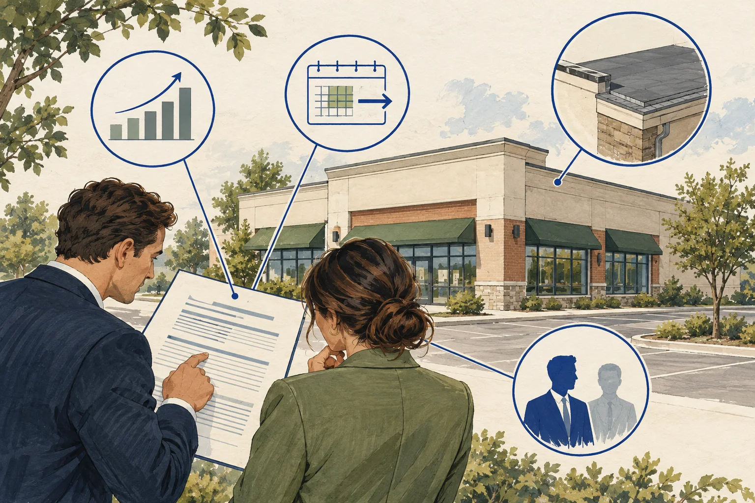 Conceptual illustration for Net lease