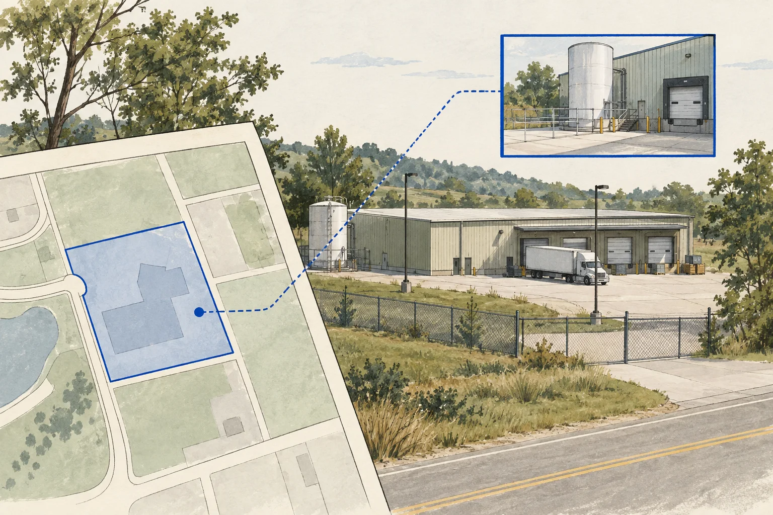Conceptual editorial illustration of test the label against the operating property.