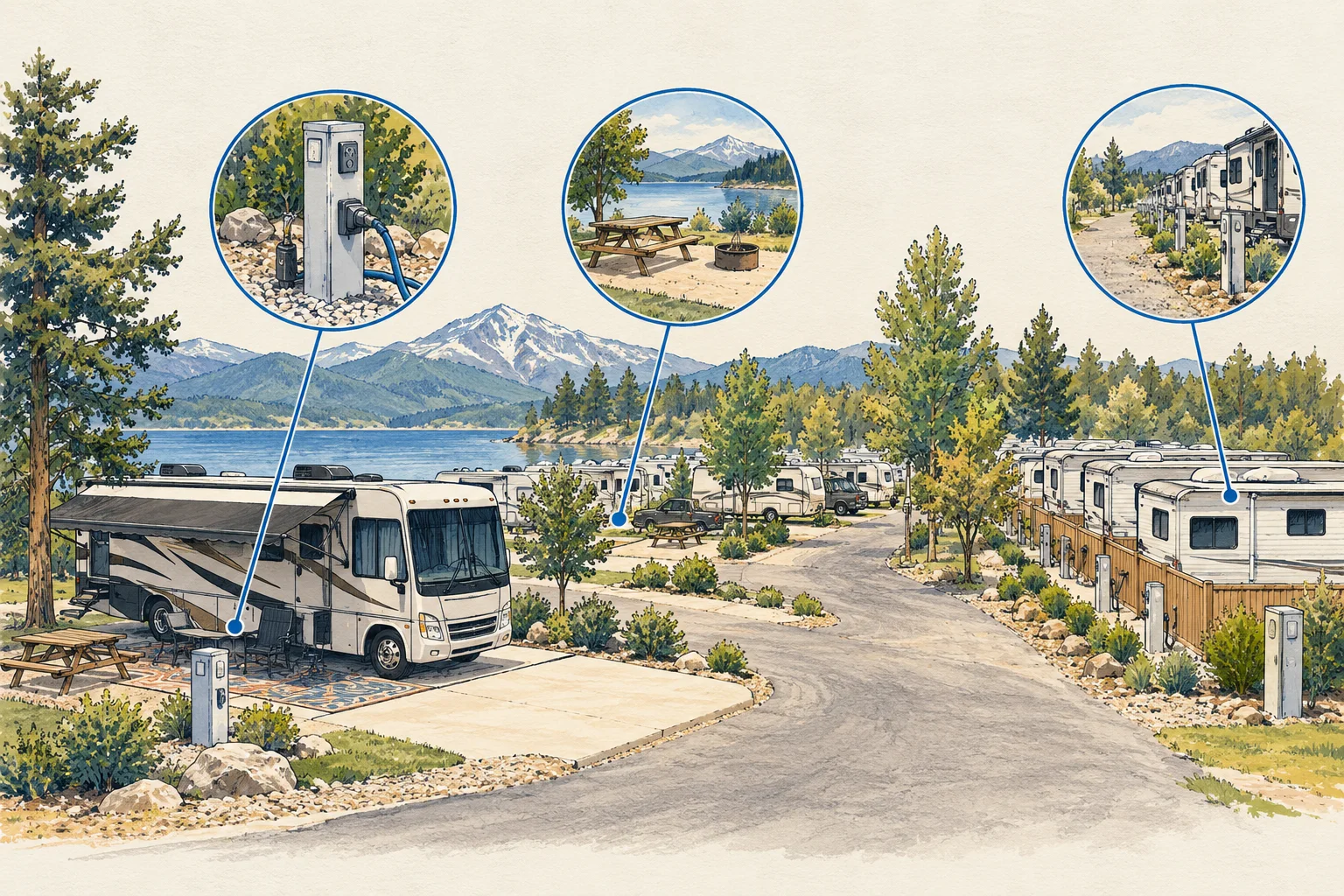Conceptual illustration for RV parks