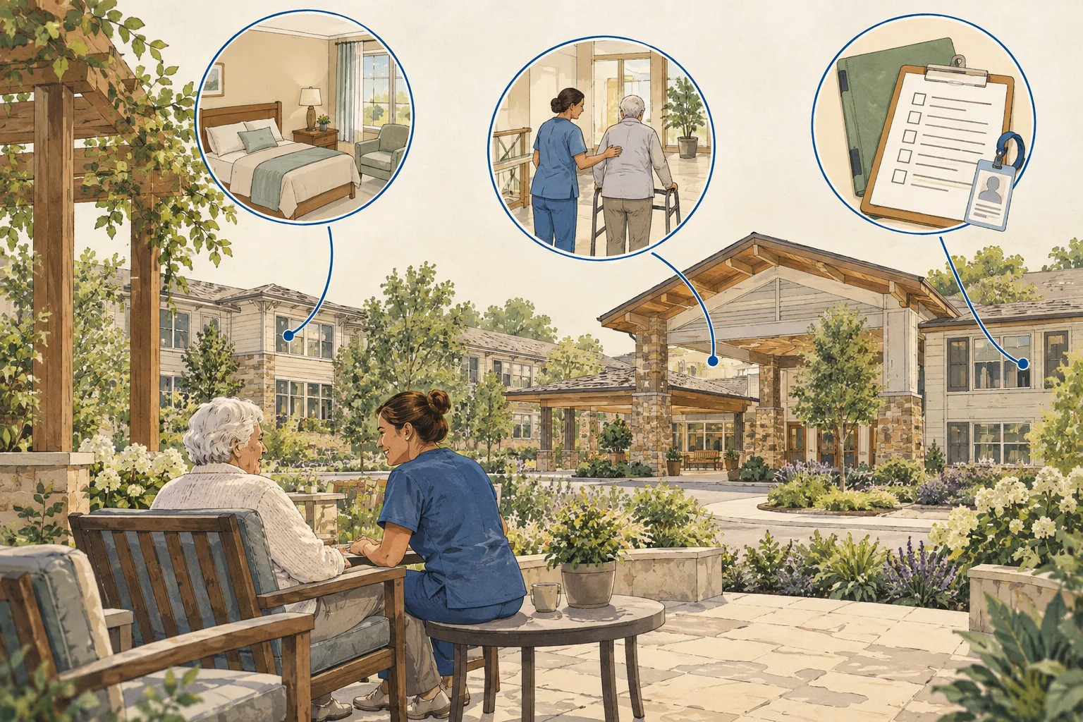 Conceptual illustration for Senior housing