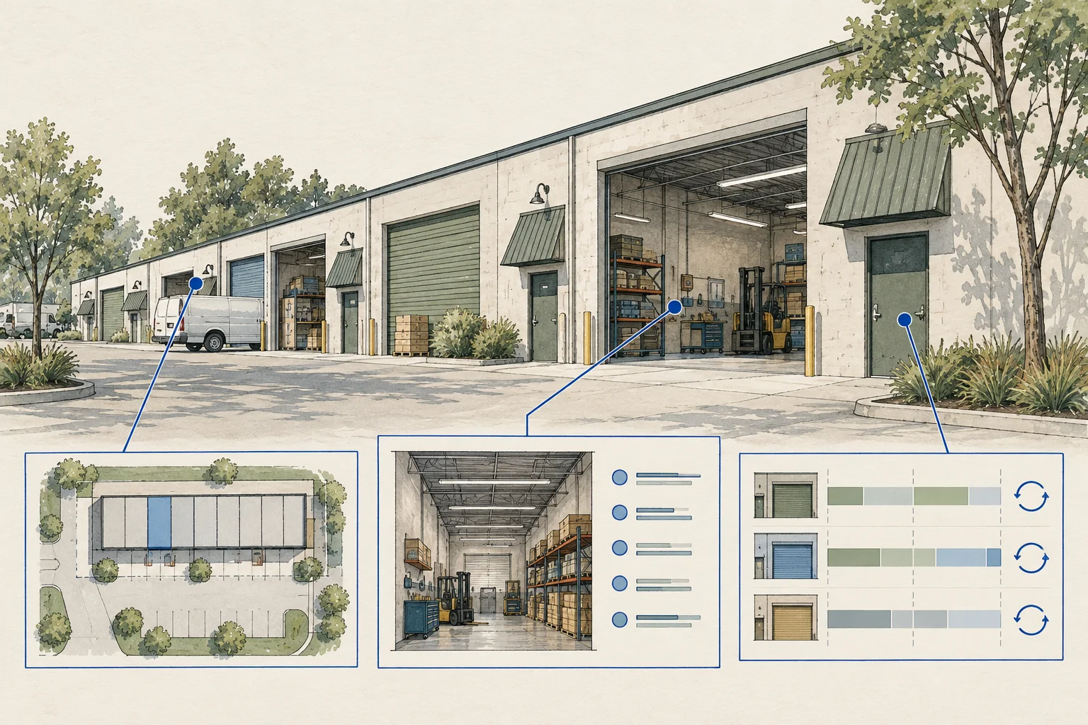 Conceptual illustration for Small-bay industrial