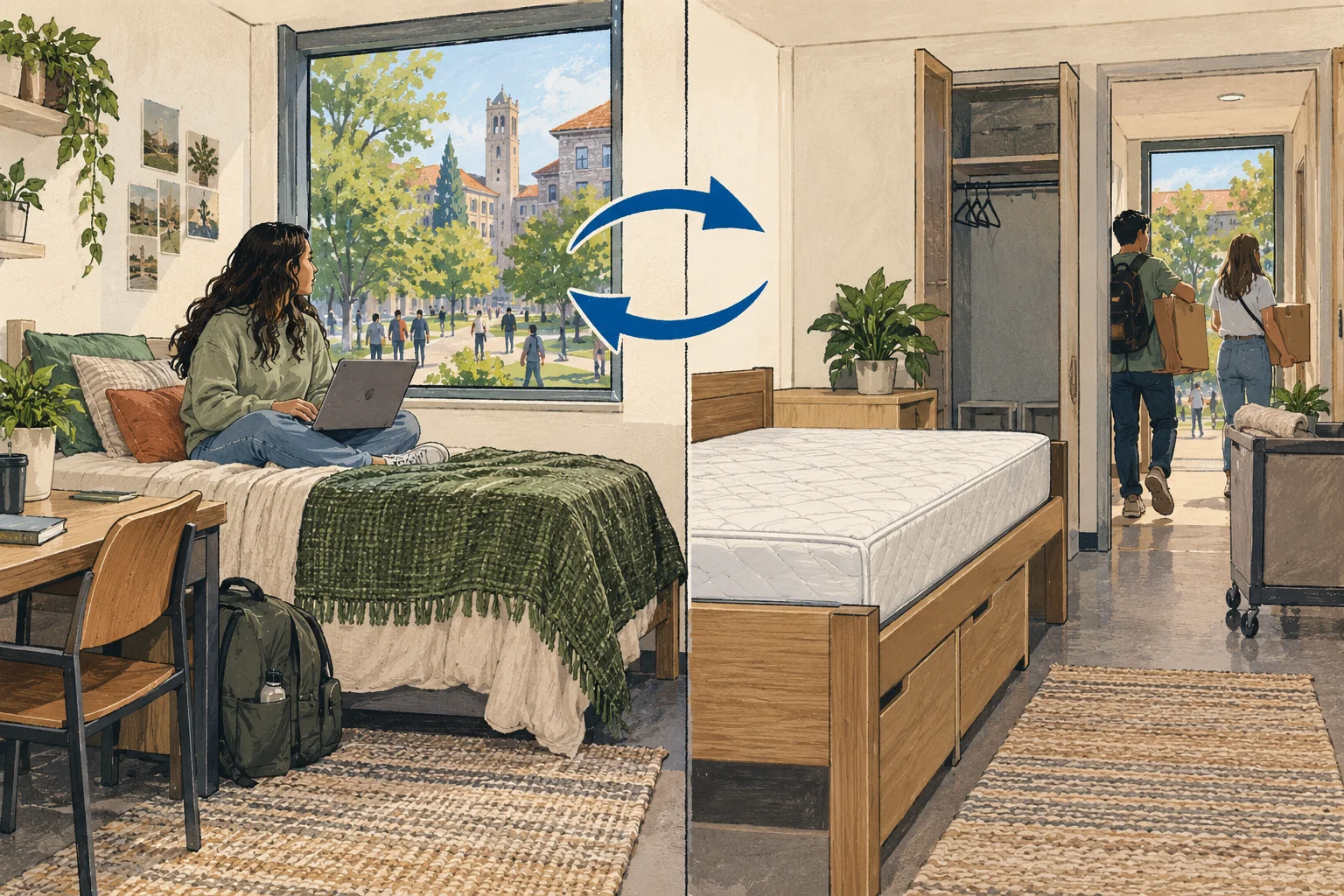 Conceptual illustration for Student housing