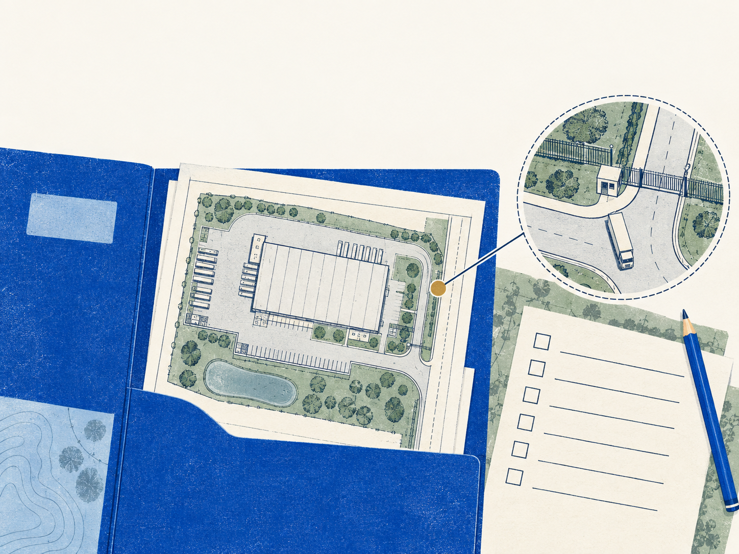 Conceptual illustration for Industrial outdoor storage